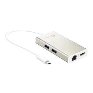 USB C Hub Multi-Adapter Docking Station with HDMI 4K, 2X USB 3.1 SuperSpeed Ports, Ethernet, Power Delivery 2.0 (JCA374) USB C Hub Multi-Adapter Docking Station with HDMI 4K, 2X USB 3.1 SuperSpeed Ports, Ethernet, Power Delivery 2.0 (JCA374)