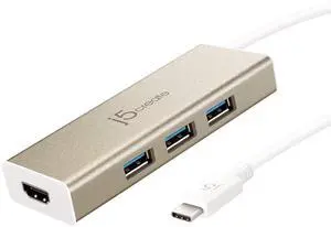 USB 3.1 Type C to 3 USB 3.0 Hub with 4K HDMI Port (JCH451) USB 3.1 Type C to 3 USB 3.0 Hub with 4K HDMI Port (JCH451)