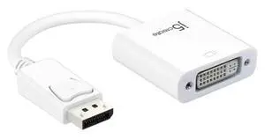 DisplayPort to DVI Adapter, DP to DVI (Male to Female) Compatible with Computer, Desktop, Laptop, PC, Monitor, Projector, HDTV (JDA134) DisplayPort to DVI Adapter, DP to DVI (Male to Female) Compatible with Computer, Desktop, Laptop, PC, Monitor, Projector, HDTV (JDA134)