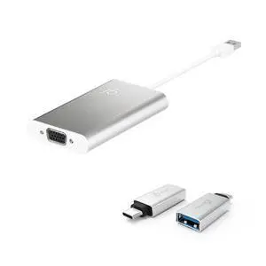 USB Type-A to VGA Display Adapter + USB C to USB Type-A Adapter (JUA311 + JUCX15X2) USB Type-A to VGA Display Adapter + USB C to USB Type-A Adapter (JUA311 + JUCX15X2)