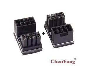 Chenyang 8pin Male 180 Degree Angled to ATX 8Pin Female Power Adapter for Desktops Graphics Card Chenyang 8pin Male 180 Degree Angled to ATX 8Pin Female Power Adapter for Desktops Graphics Card