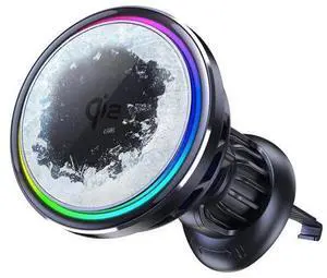 RGB 15W Magnetic Car Vent Wireless Charger Holder Semiconductor Cooling Fast Charging Mount Fit iPhone 15/iPhone 14/13/12 Series and Magnetic Case RGB 15W Magnetic Car Vent Wireless Charger Holder Semiconductor Cooling Fast Charging Mount Fit iPhone 15/iPhone 14/13/12 Series and Magnetic Case