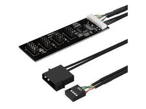 Vszerda 9 Pin USB 2.0 to 4X 9 Pin Extension Splitter, USB 2.0 Header Splitter, Internal USB Hub USB 2.0 Splitter Vszerda 9 Pin USB 2.0 to 4X 9 Pin Extension Splitter, USB 2.0 Header Splitter, Internal USB Hub USB 2.0 Splitter