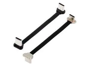 Vszerda Angled USB-C Type C to USB-C Short Ultra Slim Flat USB2.0 Data Cable Power 2pcs/lot 65W Fast Charge for Laptop Tablet Phone 75mm Vszerda Angled USB-C Type C to USB-C Short Ultra Slim Flat USB2.0 Data Cable Power 2pcs/lot 65W Fast Charge for Laptop Tablet Phone 75mm