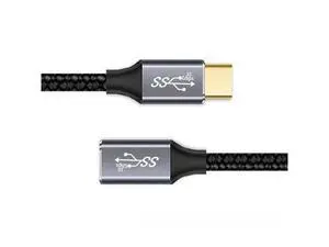 Vszerda Straight USB-C USB 3.1 Type C Male to Female Extension Data Cable 10Gbps 100W with Sleeve for Laptop 3.0m Vszerda Straight USB-C USB 3.1 Type C Male to Female Extension Data Cable 10Gbps 100W with Sleeve for Laptop 3.0m