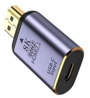 8K@60hz 4K@120hz USB-C Type C Female Source Input to HDMI-compatible 2.1 Male Output HDTV Adapter for Tablet 8K@60hz 4K@120hz USB-C Type C Female Source Input to HDMI-compatible 2.1 Male Output HDTV Adapter for Tablet