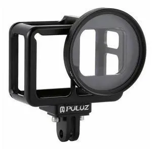 Aluminum Alloy Housing Frame Cage Cover+52mm UV Lens Filter for Gopro Hero 7 6 5 Aluminum Alloy Housing Frame Cage Cover+52mm UV Lens Filter for Gopro Hero 7 6 5