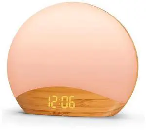 Wood Grain Sunrise Alarm Clock and Sound Machine Nightlight, Digital Dimmable Clock for Bedroom, 26 Sleep Sounds, White Noise Machine for Baby, Adults, Wake Up Light Alarm Clock for Kids Wood Grain Sunrise Alarm Clock and Sound Machine Nightlight, Digital Dimmable Clock for Bedroom, 26 Sleep Sounds, White Noise Machine for Baby, Adults, Wake Up Light Alarm Clock for Kids