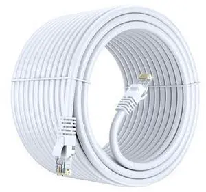 Maximm Cat 6 Ethernet Cable 150 Ft, 100% Pure Copper, Cat6 Cable LAN Cable, Internet Cable, Patch Cable and Network Cable - UTP (White) 150 Feet Maximm Cat 6 Ethernet Cable 150 Ft, 100% Pure Copper, Cat6 Cable LAN Cable, Internet Cable, Patch Cable and Network Cable - UTP (White) 150 Feet
