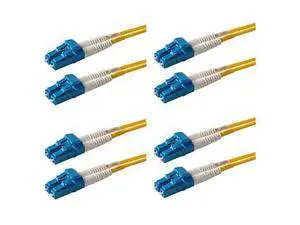 SpeedyFiberTX 4-Pack 1 Foot LC to LC Fiber Patch Cable, Corning SMF-28 Singlemode 9/125um Ultra Optical Fiber, Duplex, Yellow Riser OFNR Cable Jacket SpeedyFiberTX 4-Pack 1 Foot LC to LC Fiber Patch Cable, Corning SMF-28 Singlemode 9/125um Ultra Optical Fiber, Duplex, Yellow Riser OFNR Cable Jacket