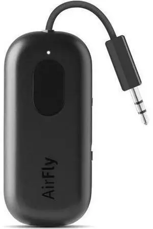 Twelve South AirFly Pro Bluetooth Wireless Audio Transmitter/Receiver for up to 2 AirPods/Wireless Headphones; Use with Any 3.5 mm Audio Jack, Black Twelve South AirFly Pro Bluetooth Wireless Audio Transmitter/Receiver for up to 2 AirPods/Wireless Headphones; Use with Any 3.5 mm Audio Jack, Black