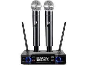 Wireless Microphone for Handheld Wireless Mic System Professional Cordless Microphone for Singing Meeting Church Wedding Party Wireless Microphone for Handheld Wireless Mic System Professional Cordless Microphone for Singing Meeting Church Wedding Party