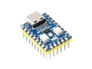 RP2040-Zero Mini Board with Pre-Soldered Header High-Performance Pico-Like MCU Board Based on Raspberry Pi Microcontroller Chip RP2040,USB-C Connector,Low-Cost, Support C/C++,MicroPython RP2040-Zero Mini Board with Pre-Soldered Header High-Performance Pico-Like MCU Board Based on Raspberry Pi Microcontroller Chip RP2040,USB-C Connector,Low-Cost, Support C/C++,MicroPython