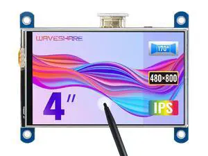 4 inch HDMI LCD IPS Display 800x480 Resolution Resistive Touch Screen Interface for Raspberry Pi 4 B/3 B/3 B+/2 B/B+/B Zero W 4 inch HDMI LCD IPS Display 800x480 Resolution Resistive Touch Screen Interface for Raspberry Pi 4 B/3 B/3 B+/2 B/B+/B Zero W