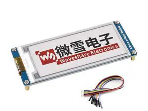 Three Color 2.9inch E-Ink Display Module (B), 296x128 Resolution 3.3V/5V E-Paper Epaper Display Screen Red Black White Tri-Color Compatible with Raspberry Pi/Arduino/STM32,SPI Interface, Full Refresh Three Color 2.9inch E-Ink Display Module (B), 296x128 Resolution 3.3V/5V E-Paper Epaper Display Screen Red Black White Tri-Color Compatible with Raspberry Pi/Arduino/STM32,SPI Interface, Full Refresh