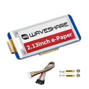 Three Color 2.13inch E-Ink Display HAT (B), 212x104 Resolution 3.3V/5V Red Black White E-Paper Display Screen for Raspberry Zero/Zero W/Zero WH/2B/3B/3B+ SPI Interface,Full Refresh Three Color 2.13inch E-Ink Display HAT (B), 212x104 Resolution 3.3V/5V Red Black White E-Paper Display Screen for Raspberry Zero/Zero W/Zero WH/2B/3B/3B+ SPI Interface,Full Refresh