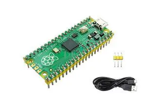 Pre-soldered Raspberry Pi Pico Microcontroller Development Board with Header,Based on RP2040 Chip, Flexible Clock Running up to 133 MHz,Dual-core Arm Cortex M0+ Processor Pre-soldered Raspberry Pi Pico Microcontroller Development Board with Header,Based on RP2040 Chip, Flexible Clock Running up to 133 MHz,Dual-core Arm Cortex M0+ Processor