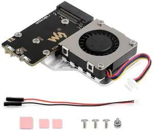 PCIe to M.2 Adapter (E with Cooling Fan for Raspberry Pi 5,Support M.2 NVMe SSD 2230 2242,Supports Gen2 and Gen3 Modes PCIe to M.2 Adapter (E with Cooling Fan for Raspberry Pi 5,Support M.2 NVMe SSD 2230 2242,Supports Gen2 and Gen3 Modes