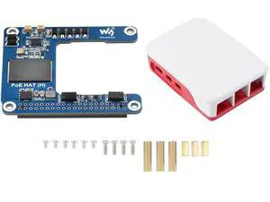 PoE HAT (H) with Case for Raspberry Pi 5 / CM 5,Power Over Ethernet HAT (H) Expansion Board,802.3af/at Network Standard,Isolated Switched-Mode Power Supply,5V 5A Output PoE HAT (H) with Case for Raspberry Pi 5 / CM 5,Power Over Ethernet HAT (H) Expansion Board,802.3af/at Network Standard,Isolated Switched-Mode Power Supply,5V 5A Output