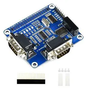 2-Channel Isolated RS232 Expansion HAT for Raspberry Pi Model 4 B/3B+/3B/2B/B+/A+/Zero/Zero W Adopts SC16IS752+SP3232 Combination, Converts SPI to RS232, Data Rate up to 921600bps 2-Channel Isolated RS232 Expansion HAT for Raspberry Pi Model 4 B/3B+/3B/2B/B+/A+/Zero/Zero W Adopts SC16IS752+SP3232 Combination, Converts SPI to RS232, Data Rate up to 921600bps