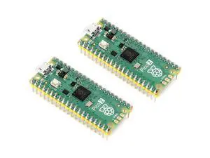 2 PCS Pre-soldered Raspberry Pi Pico 2 Microcontroller Development Board with Header Based on Official RP2350 Chip,Dual-core and Dual-Architecture Design 2 PCS Pre-soldered Raspberry Pi Pico 2 Microcontroller Development Board with Header Based on Official RP2350 Chip,Dual-core and Dual-Architecture Design