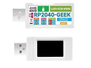 RP2040 Geek Development Board Based On RP2040 Microcontroller with 1.14inch 65K Color LCD and White Plastic Case,USB Debugging Downloader,Suitable for Raspberry Pi Pico Hardware Debug RP2040 Geek Development Board Based On RP2040 Microcontroller with 1.14inch 65K Color LCD and White Plastic Case,USB Debugging Downloader,Suitable for Raspberry Pi Pico Hardware Debug