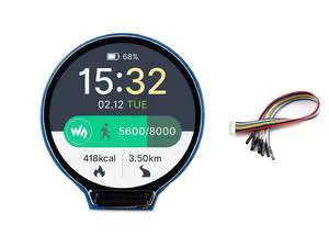 1.28inch Round LCD Display Module 240×240 Resolution 65K RGB LCD HAT for Raspberry Pi 4B/3B+/3B/2B/Zero/Zero W/Zero WH, Jetson Nano,Arduino, STM32,Embedded GC9A01 Driver, SPI Interface 1.28inch Round LCD Display Module 240×240 Resolution 65K RGB LCD HAT for Raspberry Pi 4B/3B+/3B/2B/Zero/Zero W/Zero WH, Jetson Nano,Arduino, STM32,Embedded GC9A01 Driver, SPI Interface