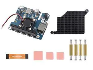 PCIe to M.2 Adapter with PoE HAT for Raspberry Pi 5,Supports NVMe Protocol M.2 SSD 2230/2242,Supports IEEE 802.3af/at Network Standard PCIe to M.2 Adapter with PoE HAT for Raspberry Pi 5,Supports NVMe Protocol M.2 SSD 2230/2242,Supports IEEE 802.3af/at Network Standard