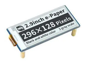 2.9inch E-Ink Display HAT 296×128 Pixels Black White Two Color E-Paper Module epaper Screen for Raspberry Pi Pico Microcontroller Board,SPI Interface,Support Partial Refresh 2.9inch E-Ink Display HAT 296×128 Pixels Black White Two Color E-Paper Module epaper Screen for Raspberry Pi Pico Microcontroller Board,SPI Interface,Support Partial Refresh