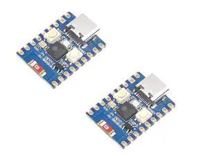 2 PCS ESP32-C3 Mini Development Board with 2.4GHz Wi-Fi,Bluetooth 5 Support,Based on ESP32-C3FN4 Single-core Processor,160MHz Running Frequency, USB Type-C Port 2 PCS ESP32-C3 Mini Development Board with 2.4GHz Wi-Fi,Bluetooth 5 Support,Based on ESP32-C3FN4 Single-core Processor,160MHz Running Frequency, USB Type-C Port