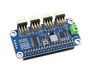 16 Channel 12-bit PWM Servo Driver HAT (B) Board PCA9685 Driver IIC Interface for Raspberry Pi 4/3B+/3B/Zero/Zero W/Zero WH and Jetson Nano 16 Channel 12-bit PWM Servo Driver HAT (B) Board PCA9685 Driver IIC Interface for Raspberry Pi 4/3B+/3B/Zero/Zero W/Zero WH and Jetson Nano