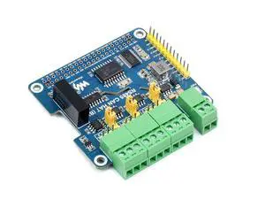 2-Channel RS485 and 1-Channel CAN Expansion Board Isolated RS485 CAN HAT (B) for Raspberry Pi 4B/3B+/3B/2B/B+/A+/Zero W/Zero WH,Multiple Protection Circuits,SPI Communication 2-Channel RS485 and 1-Channel CAN Expansion Board Isolated RS485 CAN HAT (B) for Raspberry Pi 4B/3B+/3B/2B/B+/A+/Zero W/Zero WH,Multiple Protection Circuits,SPI Communication