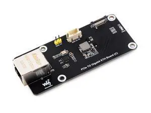 PCIe to Gigabit ETH Board (C) for Raspberry Pi 5,10/100/1000Mbps Network Standard,Pice x1 GEN2 Interface,RJ45 Gigabit Ethernet Port PCIe to Gigabit ETH Board (C) for Raspberry Pi 5,10/100/1000Mbps Network Standard,Pice x1 GEN2 Interface,RJ45 Gigabit Ethernet Port