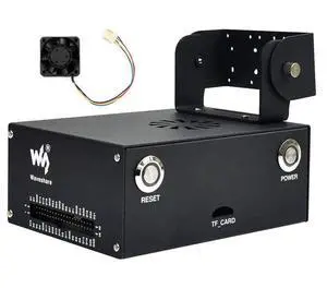 Metal Case (C) Enclosure with Fan for Jetson Nano Developer Kit and B01 Version with Camera Holder,Reset,Power Buttons Compatible IMX219 Series Camera,Wireless-AC8265 Metal Case (C) Enclosure with Fan for Jetson Nano Developer Kit and B01 Version with Camera Holder,Reset,Power Buttons Compatible IMX219 Series Camera,Wireless-AC8265
