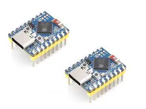 2 PCS ESP32-S3 Mini Development Board with Pre-Soldered Header,2.4GHz Wi-Fi,Bluetooth 5 Support,Based on ESP32-S3FH4R2 Dual-Core Processor,240MHz Running Frequency, USB Type-C Port 2 PCS ESP32-S3 Mini Development Board with Pre-Soldered Header,2.4GHz Wi-Fi,Bluetooth 5 Support,Based on ESP32-S3FH4R2 Dual-Core Processor,240MHz Running Frequency, USB Type-C Port