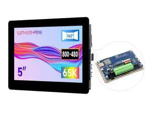 ESP32-S3 5inch Capacitive Touch LCD Development Board 1024×600 Solution IPS Display with 2.4GHz WiFi and BLE 5 Support,32-bit LX7 Dual-core Processor ESP32-S3 5inch Capacitive Touch LCD Development Board 1024×600 Solution IPS Display with 2.4GHz WiFi and BLE 5 Support,32-bit LX7 Dual-core Processor