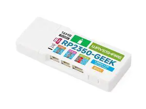 RP2350-GEEK Development Board Based on RP2350 Microcontroller Onboard 1.14inch 65K Color LCD,USB Type-A Interface,Compatible with Multiple Debugging Methods RP2350-GEEK Development Board Based on RP2350 Microcontroller Onboard 1.14inch 65K Color LCD,USB Type-A Interface,Compatible with Multiple Debugging Methods