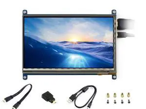 7 inch Capacitive Touch Screen IPS Display HDMI LCD Module 1024x600 Touchscreen for Raspberry Pi 4/3/2/1 Model B/B+/A+/BeagleBone Black/Banana Pi, Windows 10/8.1/8/7 7 inch Capacitive Touch Screen IPS Display HDMI LCD Module 1024x600 Touchscreen for Raspberry Pi 4/3/2/1 Model B/B+/A+/BeagleBone Black/Banana Pi, Windows 10/8.1/8/7