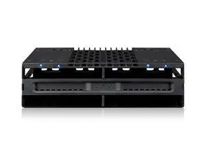 4 Bay 2.5 SAS/SATA SSD/HDD Tool Free Mobile Rack for 5.25" Bay | flexiDOCK MB024SP-B 4 Bay 2.5 SAS/SATA SSD/HDD Tool Free Mobile Rack for 5.25" Bay | flexiDOCK MB024SP-B