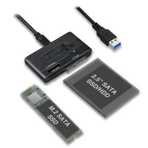2.5 & M.2 SATA III HDD SSD to USB 3.2 Gen 1 (5Gbps) Hard Drive Docking Station Reader Adapter | EZ-Adapter MB031U-1SMB 2.5 & M.2 SATA III HDD SSD to USB 3.2 Gen 1 (5Gbps) Hard Drive Docking Station Reader Adapter | EZ-Adapter MB031U-1SMB