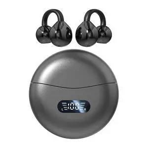 Clip-on Earbuds,Open Ear Earbuds Wireless Bluetooth 5.4, Lightweight Open Ear Headphones with C-Shaped Bridge,Slim Hook,60H Battery,Waterproof,for Glasses Wearers and Workouts (Black) Clip-on Earbuds,Open Ear Earbuds Wireless Bluetooth 5.4, Lightweight Open Ear Headphones with C-Shaped Bridge,Slim Hook,60H Battery,Waterproof,for Glasses Wearers and Workouts (Black)