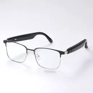 Smart Glasses Bluetooth Audio Sunglasses for Men Women with Dual Stereo Speakers, Open Ear Music &HD Calling, Touch &Voice Assistant, UV ProtectionSilver Smart Glasses Bluetooth Audio Sunglasses for Men Women with Dual Stereo Speakers, Open Ear Music &HD Calling, Touch &Voice Assistant, UV ProtectionSilver