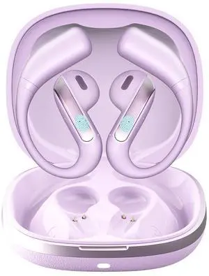 Open Ear Bluetooth 5.3 Earbuds, Wireless Headphones Sport Over Earphones Built-in Mic with Ear Hooks, 58H Playtime Ear Buds Fast Charging, IPX7 Waterproof for Running/WorkoutPurple Open Ear Bluetooth 5.3 Earbuds, Wireless Headphones Sport Over Earphones Built-in Mic with Ear Hooks, 58H Playtime Ear Buds Fast Charging, IPX7 Waterproof for Running/WorkoutPurple