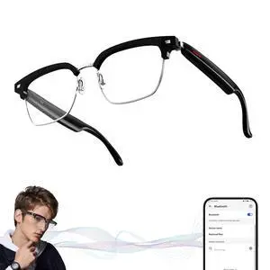 Smart Glasses Bluetooth Audio Glasses for Men Women with Dual Stereo Speakers, Open Ear Music &HD Calling, Touch &Voice Assistant, UV ProtectionTransparent Smart Glasses Bluetooth Audio Glasses for Men Women with Dual Stereo Speakers, Open Ear Music &HD Calling, Touch &Voice Assistant, UV ProtectionTransparent