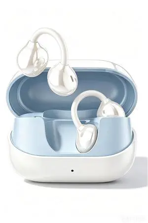 Clip-on Earbuds,Open Ear Earbuds Wireless Bluetooth 6.0, Lightweight Open Ear Headphones with C-Shaped Bridge,Slim Hook,50H Battery,Waterproof,for Glasses Wearers &Sports & Travel (White) Clip-on Earbuds,Open Ear Earbuds Wireless Bluetooth 6.0, Lightweight Open Ear Headphones with C-Shaped Bridge,Slim Hook,50H Battery,Waterproof,for Glasses Wearers &Sports & Travel (White)