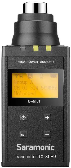 Wireless XLR Plug-On Transmitter with +48V Phantom Power for The UWMIC9 RX9 Receiver Wireless XLR Plug-On Transmitter with +48V Phantom Power for The UWMIC9 RX9 Receiver