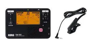 TM-70C Tuner and Metronome w/ Contact Mic, Sound Out Mode, Transpose Mode, and Chromatic Mode - Black TM-70C Tuner and Metronome w/ Contact Mic, Sound Out Mode, Transpose Mode, and Chromatic Mode - Black