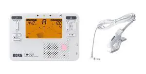 TM-70C Tuner and Metronome w/ Contact Mic, Sound Out Mode, Transpose Mode, and Chromatic Mode - White TM-70C Tuner and Metronome w/ Contact Mic, Sound Out Mode, Transpose Mode, and Chromatic Mode - White