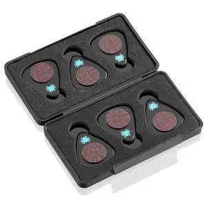 Celluloid Guitar Picks 6-Pack - Extra Heavy 1.22mm w/Case Celluloid Guitar Picks 6-Pack - Extra Heavy 1.22mm w/Case