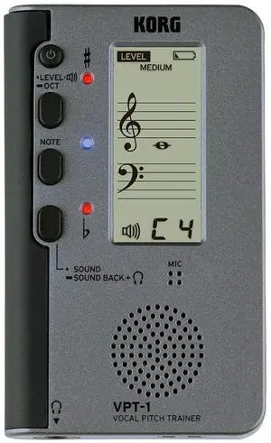 VPT-1 Vocal Pitch Trainer w/ Five-Line Musical Staff Display and Sound Back Function VPT-1 Vocal Pitch Trainer w/ Five-Line Musical Staff Display and Sound Back Function